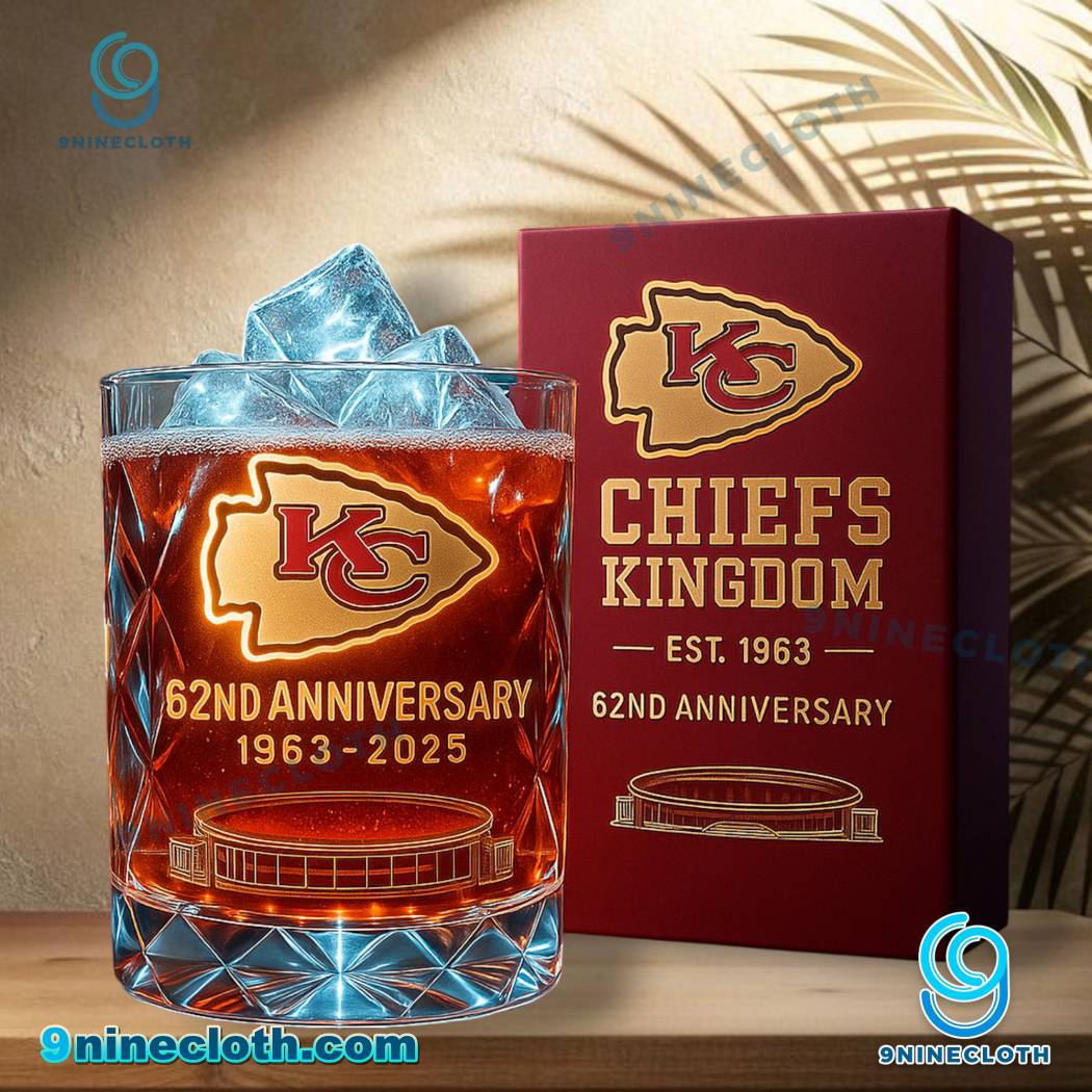Kansas City Chiefs NFL Legacy Anniversary 2025 Whiskey Glass yosrIxd