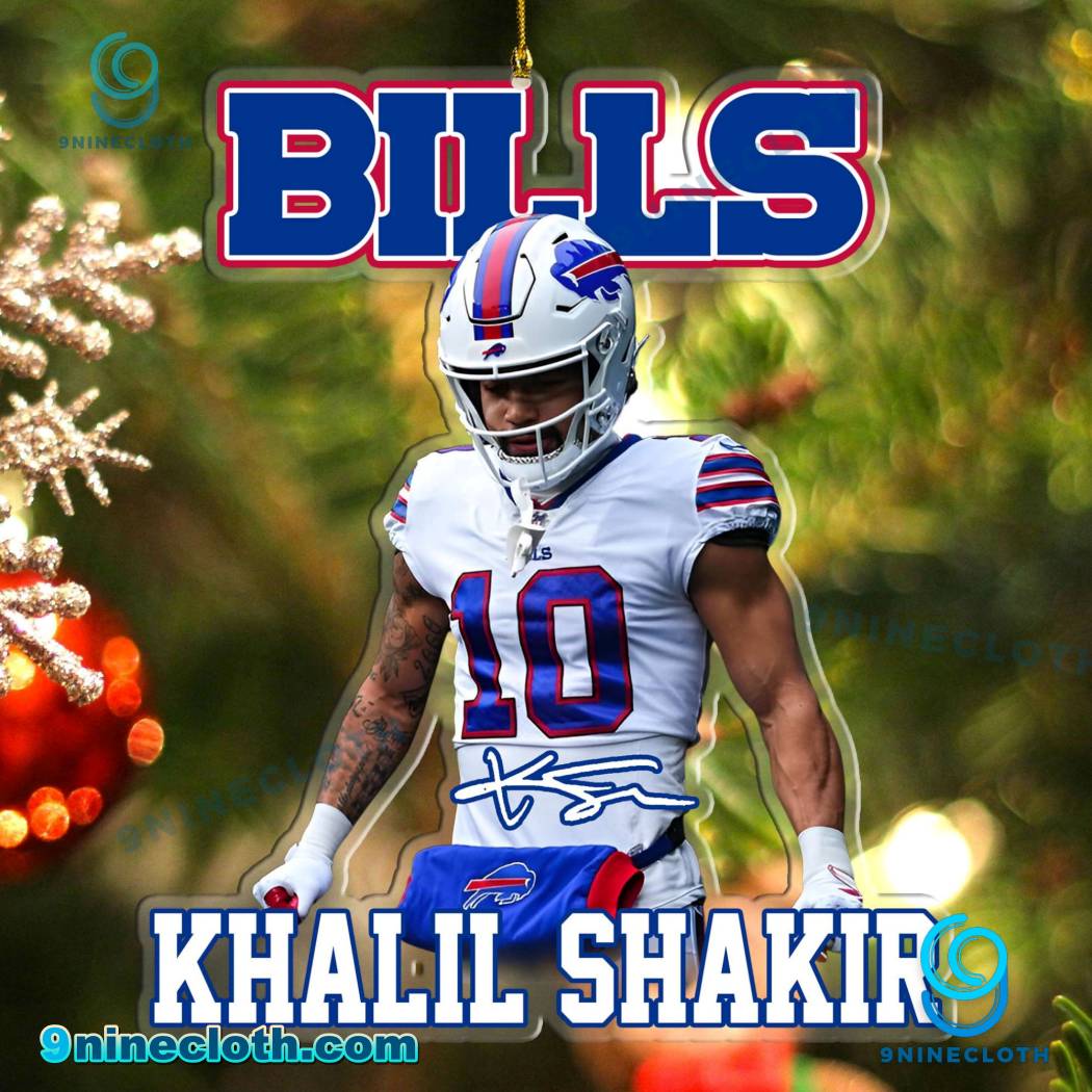 Khalil Shakir Buffalo Bills Christmas Hanging Ornament hz3xdsX