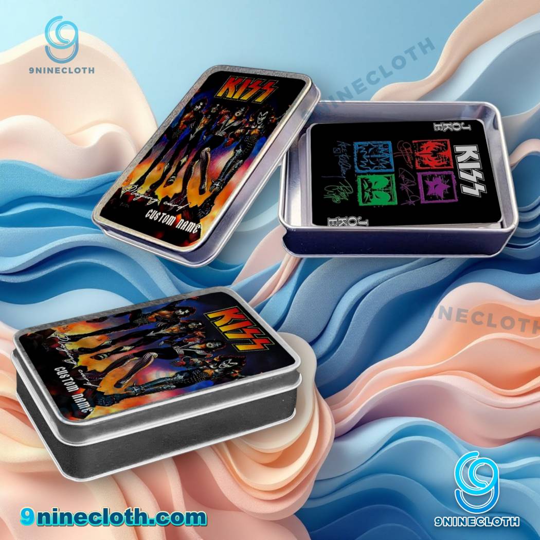 Kiss Personalized Playing Cards With Tin Box-x VYHtA3y