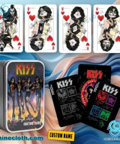 Kiss Personalized Playing Cards With Tin Box aqKu1GC