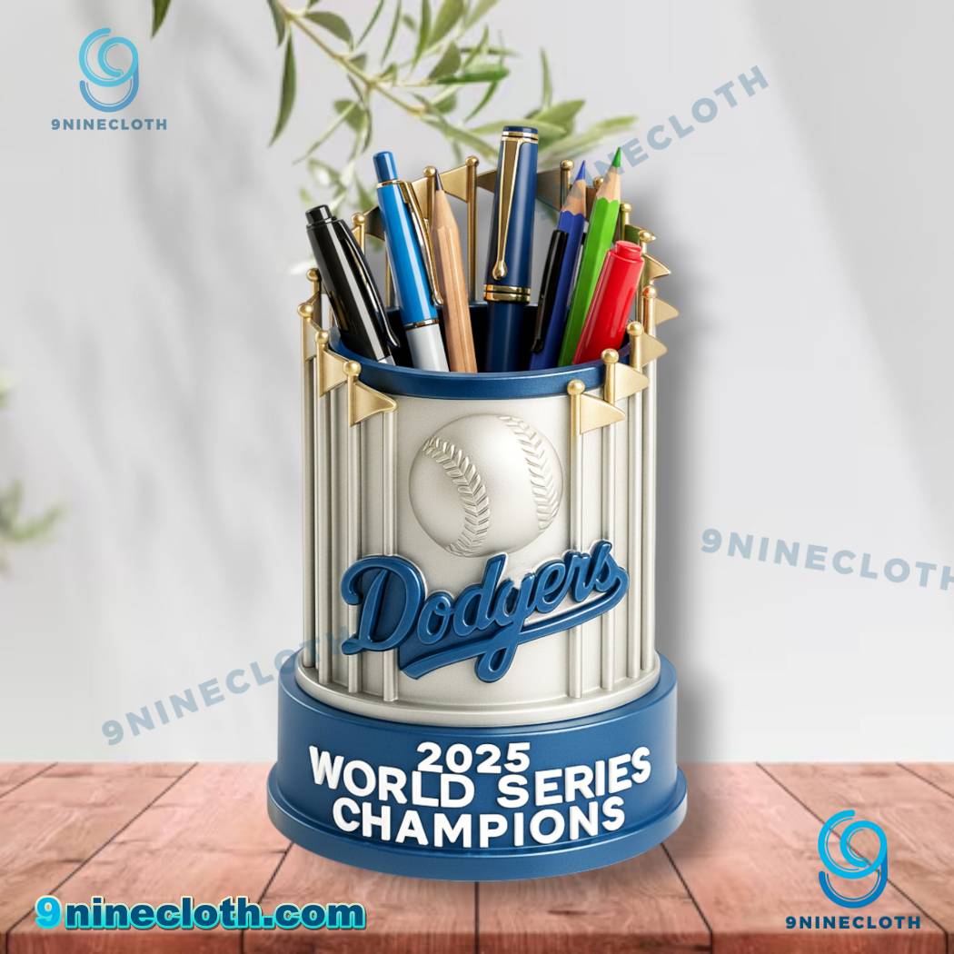 L.A. Dodgers World Series Champions 2025 Pen Holder fcqdNbL