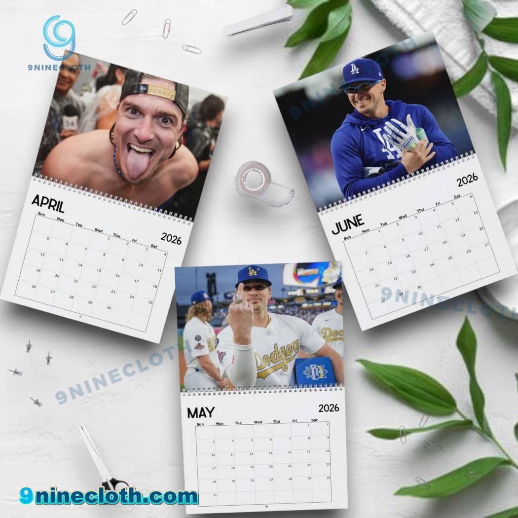 LA Dodgers Kiké Hernández 2026 Wall Calendar-c feQUZAM