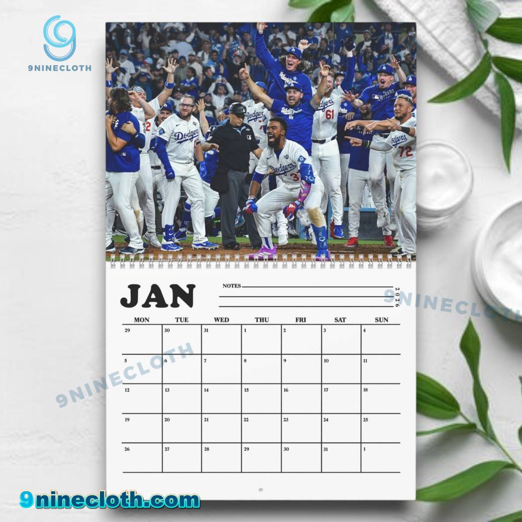 LA Dodgers World Series Champions 2026 Wall Calendar-y IuLx32F