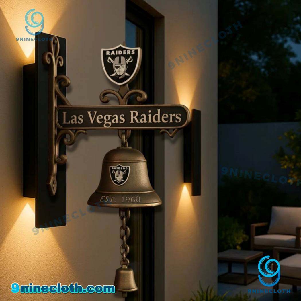 Las Vegas Raiders NFL Football Team Doorbell tIXQZxD