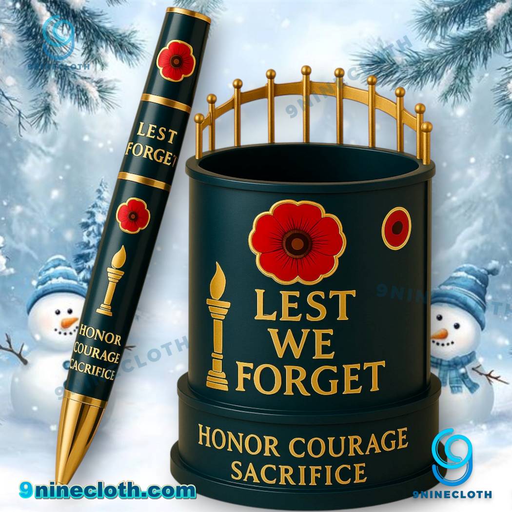 Lest We Forget Honor Courage Sacrifice Pen Holder-a 1fzqJZV