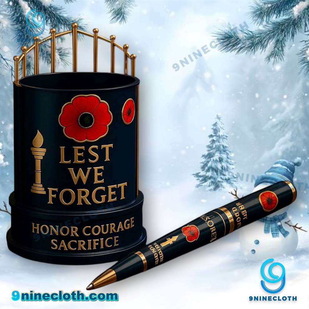 Lest We Forget Honor Courage Sacrifice Pen Holder-b MPvqDhx