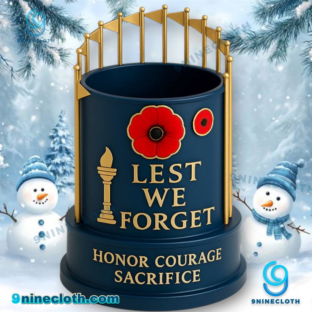 Lest We Forget Honor Courage Sacrifice Pen Holder z8fWG1g