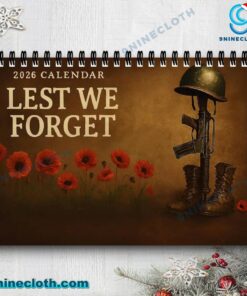 Lest We Forget Memorial 2026 Wall Calendar GXeVLSg