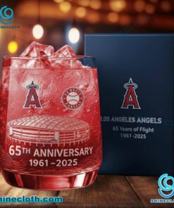 Los Angeles Angels 65th Anniversary Whiskey Glass D5VXucd