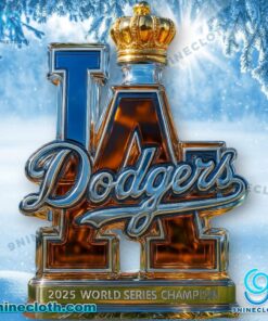 Los Angeles Dodgers 2025 World Series Champion Whiskey Bottle tkR3Isy