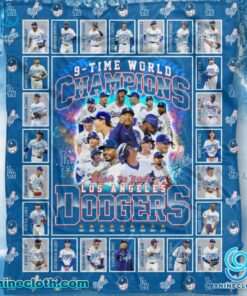 Los Angeles Dodgers 9-time World Champions Blanket 27Mg5rY