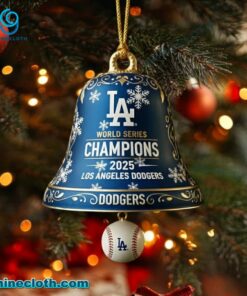 Los Angeles Dodgers World Series Champions 2025 Christmas Bell Ornament ivRLN3K