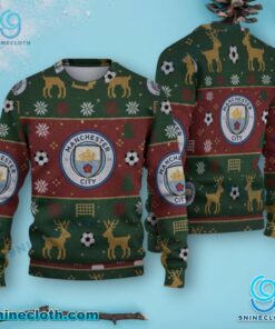 Manchester City The Citizens Ugly Christmas Sweater 09awWOK