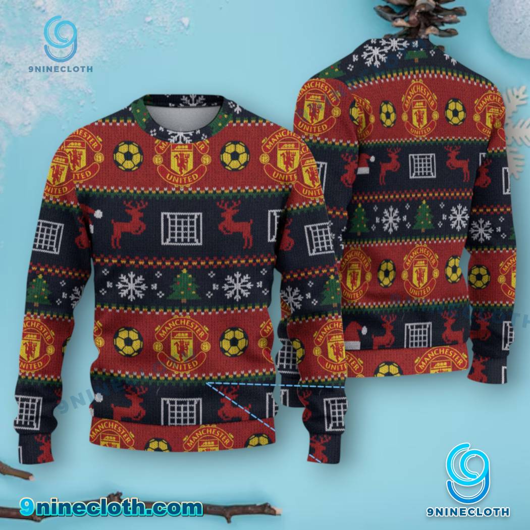 Manchester United The Red Devils Ugly Christmas Sweater gpbruPB