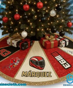 Marc Marquez Number 93 Christmas Tree Skirt MhqOKig