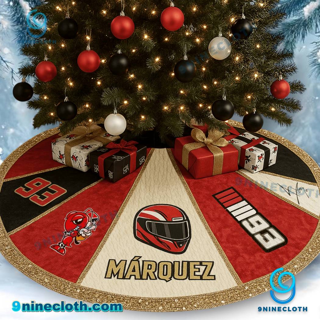 Marc Marquez Number 93 Christmas Tree Skirt MhqOKig