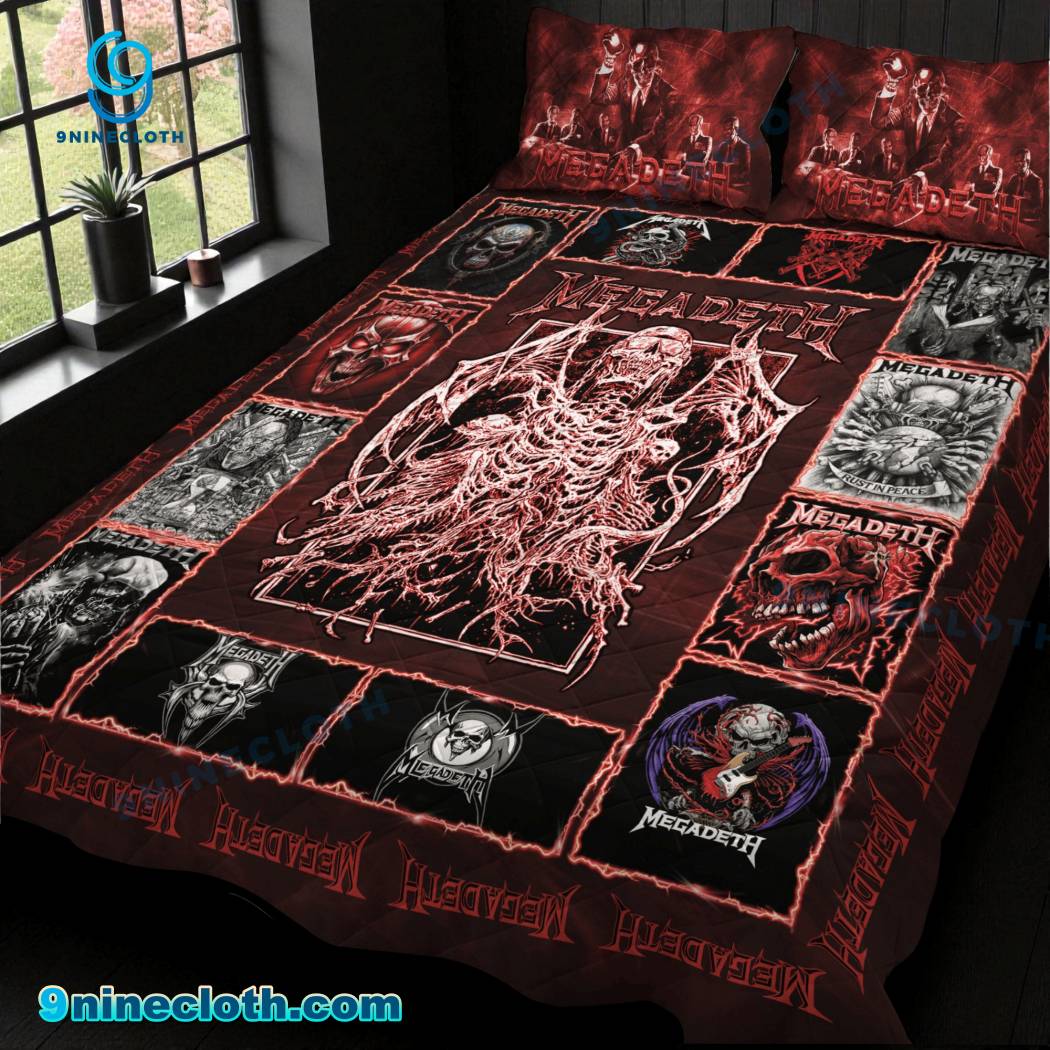 Megadeth Skeleton Rust In Peace Bedding Set-a J70OIiS