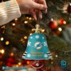Miami Dolphins NFL Team Personalized Christmas Bell Ornament IDF7qvT