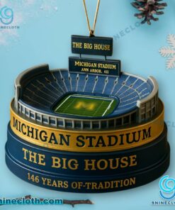 Michigan Wolverines Michigan Stadium Christmas Ornament 7lKYW8n