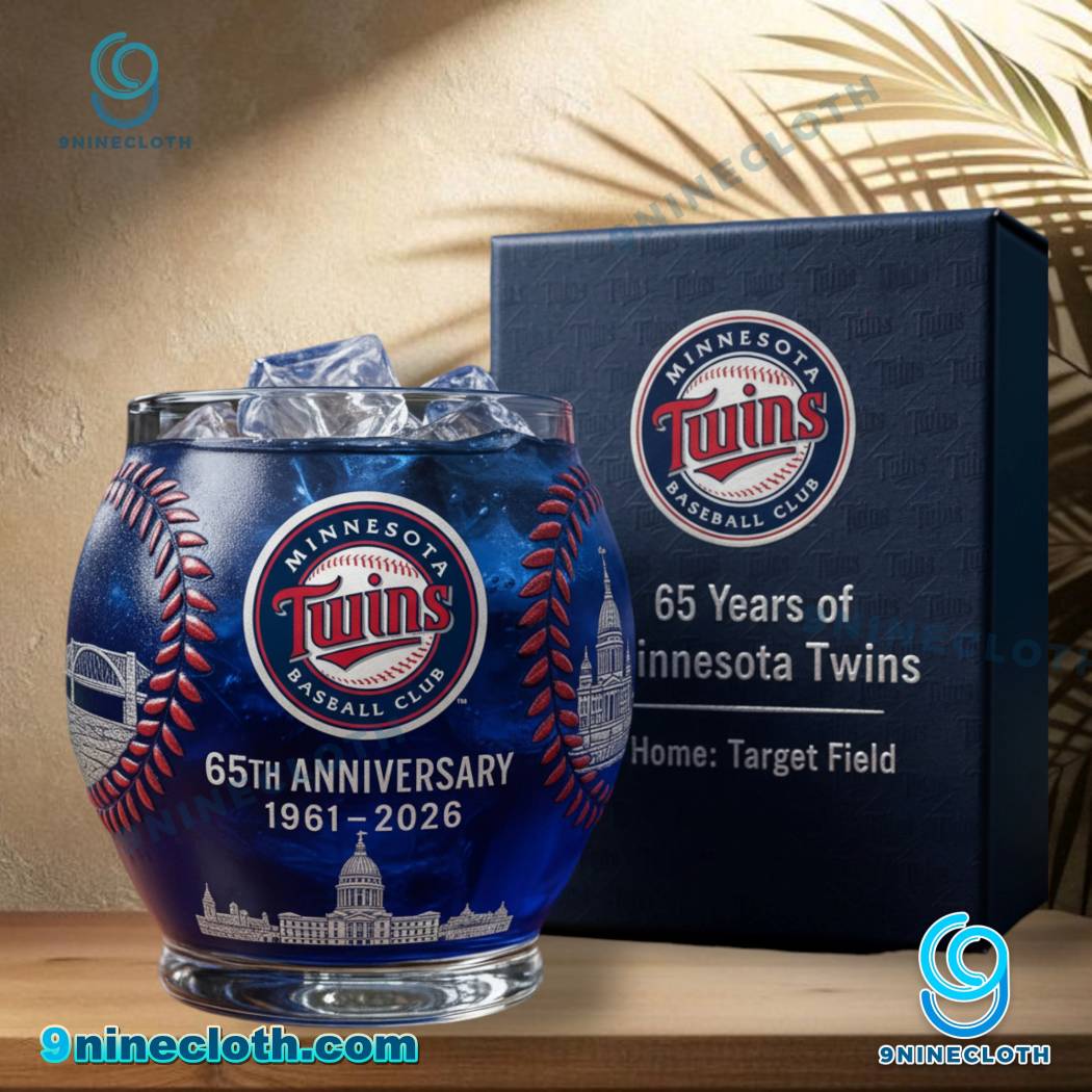 Minnesota Twins 65th Anniversary 1961-2026 Whiskey Glass 6ugdwWl