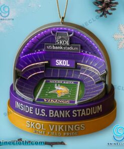 Minnesota Vikings U.S. Bank Stadium Christmas Ornament UbMAFtl