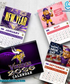 Minnesota Vikings Wall Calendar 2026 Q2o1wYi