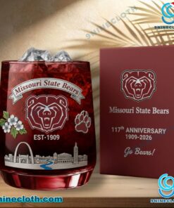 Missouri State Bears 117th Anniversary 1909-2026 Whiskey Glass uNckLxD