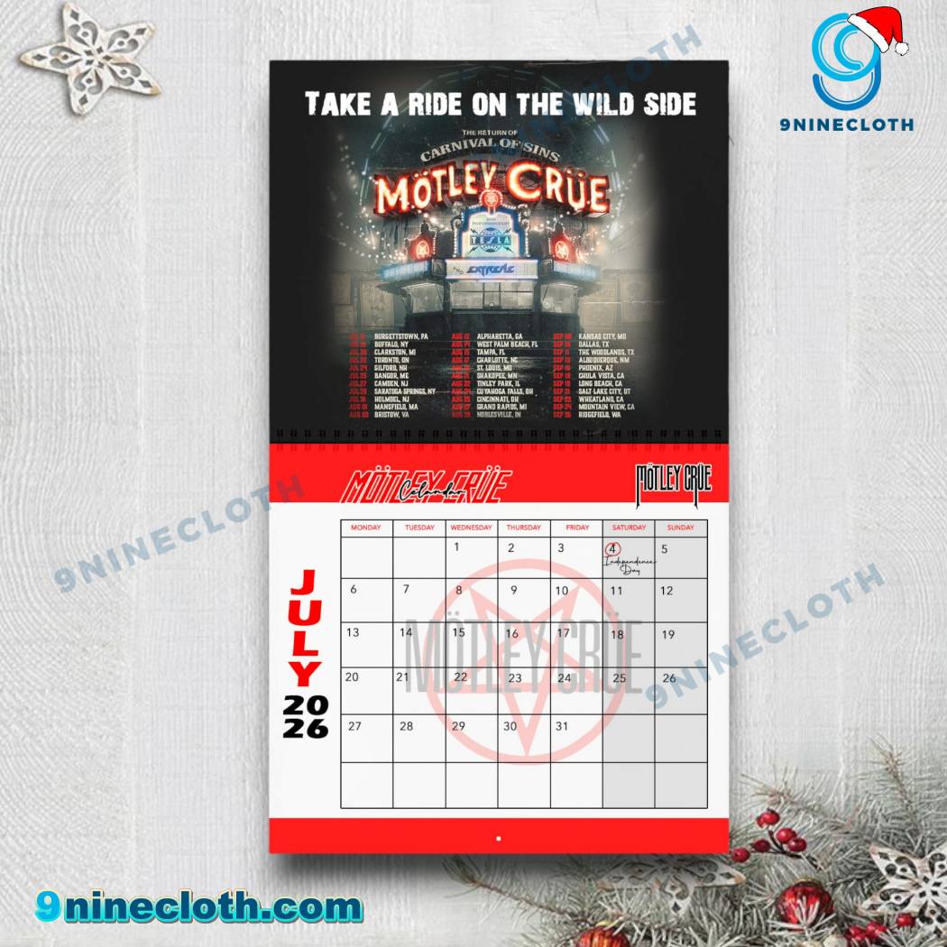 Motley Crue Personalized Wall Calendar 2026-1-b JmPGS5y