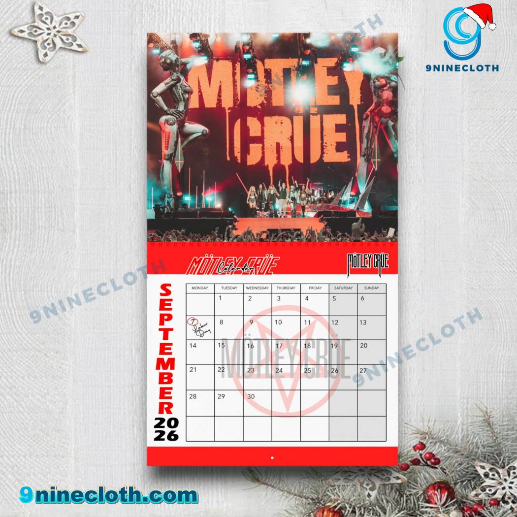 Motley Crue Personalized Wall Calendar 2026-1-x YrCXM58