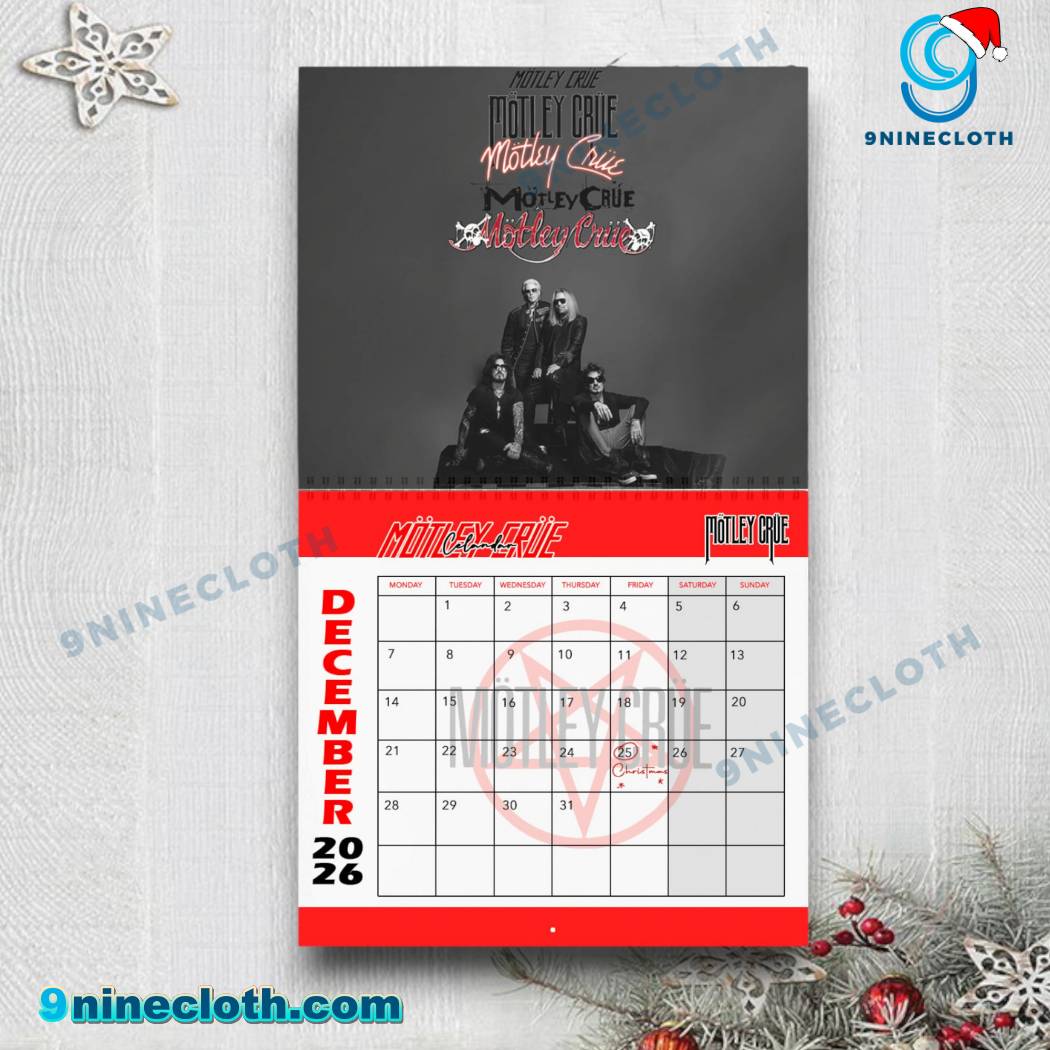 Motley Crue Personalized Wall Calendar 2026-1undefined Zeq1A98