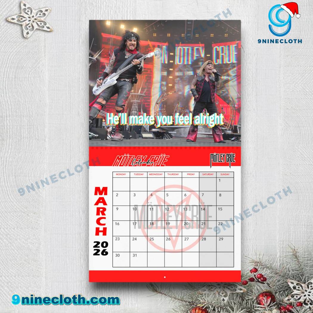 Motley Crue Personalized Wall Calendar 2026-y wqjeWBI