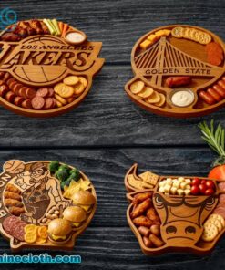 NBA Basketball Wooden Charcuterie Board 13EmJiS