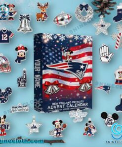New England Patriots x Mickey Personalized Advent Calendar 2025 N76OtDW