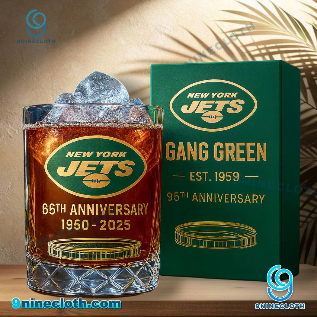 New York Jets NFL Legacy Anniversary 2025 Whiskey Glass LvrMdV9