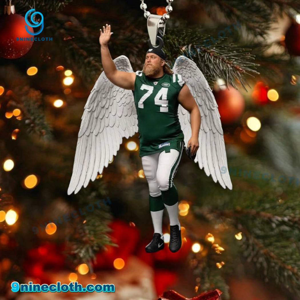 New York Jets Nick Mangold Angel Wings Ornament E7YUbcu