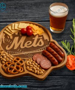New York Mets MLB Wooden Charcuterie Board VEUdskr