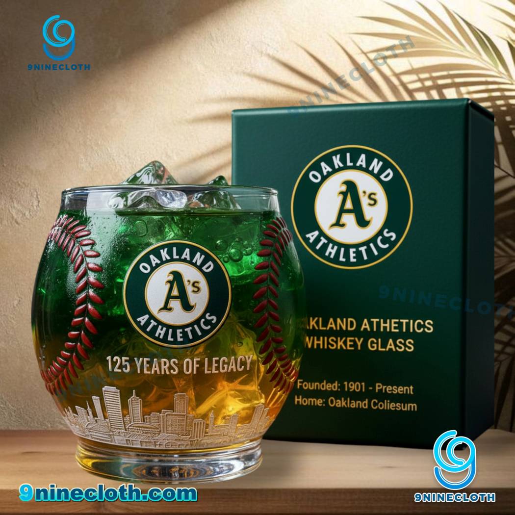 Oakland Athletics 125 Years Of Legacy Whiskey Glass o8E71Z2