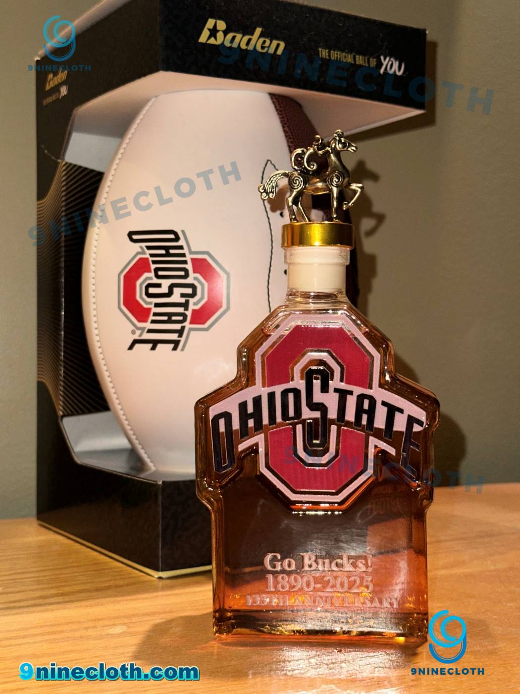 Ohio State Buckeyes Go Bucks 1980-2025 135th Anniversary Custom Whiskey Bottle-a RGAZxVN