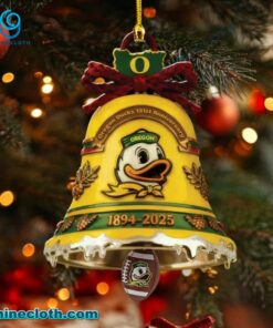 Oregon Ducks 131st Anniversary 1894-2025 Christmas Bell Ornament VgPrCMD