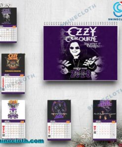 Ozzy Osbourne The Prince Of Darkness Personalized Wall Calendar 2026 Ql3kYDt