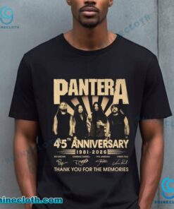 Pantera 45th Anniversary 1981-2026 Thank You For The Memories T-shirt 3hsIFYk