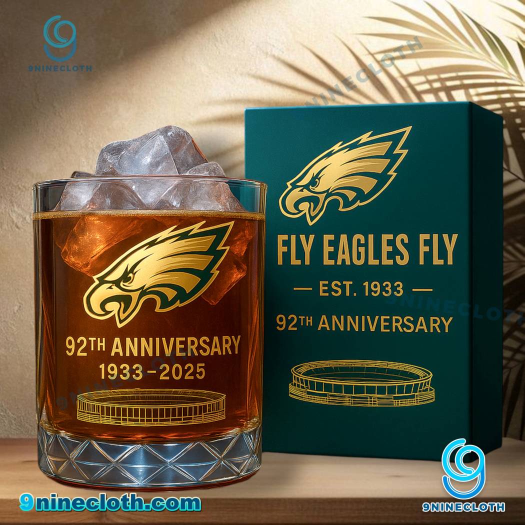 Philadelphia Eagles NFL Legacy Anniversary 2025 Whiskey Glass 05IPn4z
