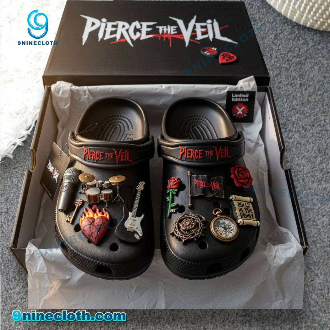 Pierce The Veil Crocs With Charms ElLx2rk