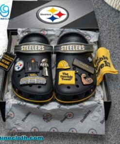 Pittsburgh Steelers Crocs With Charms Y8wTh0v