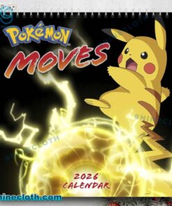 Pokémon Moves 2026 Wall Calendar S4kQ0iy