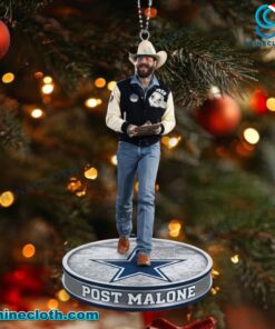 Post Malone X Dallas Cowboys Christmas Hanging Ornament tMsVcHZ
