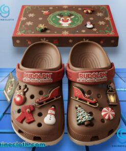 Rudolph The Red-noised Reindeer Crocs With Charms QaxSuo5