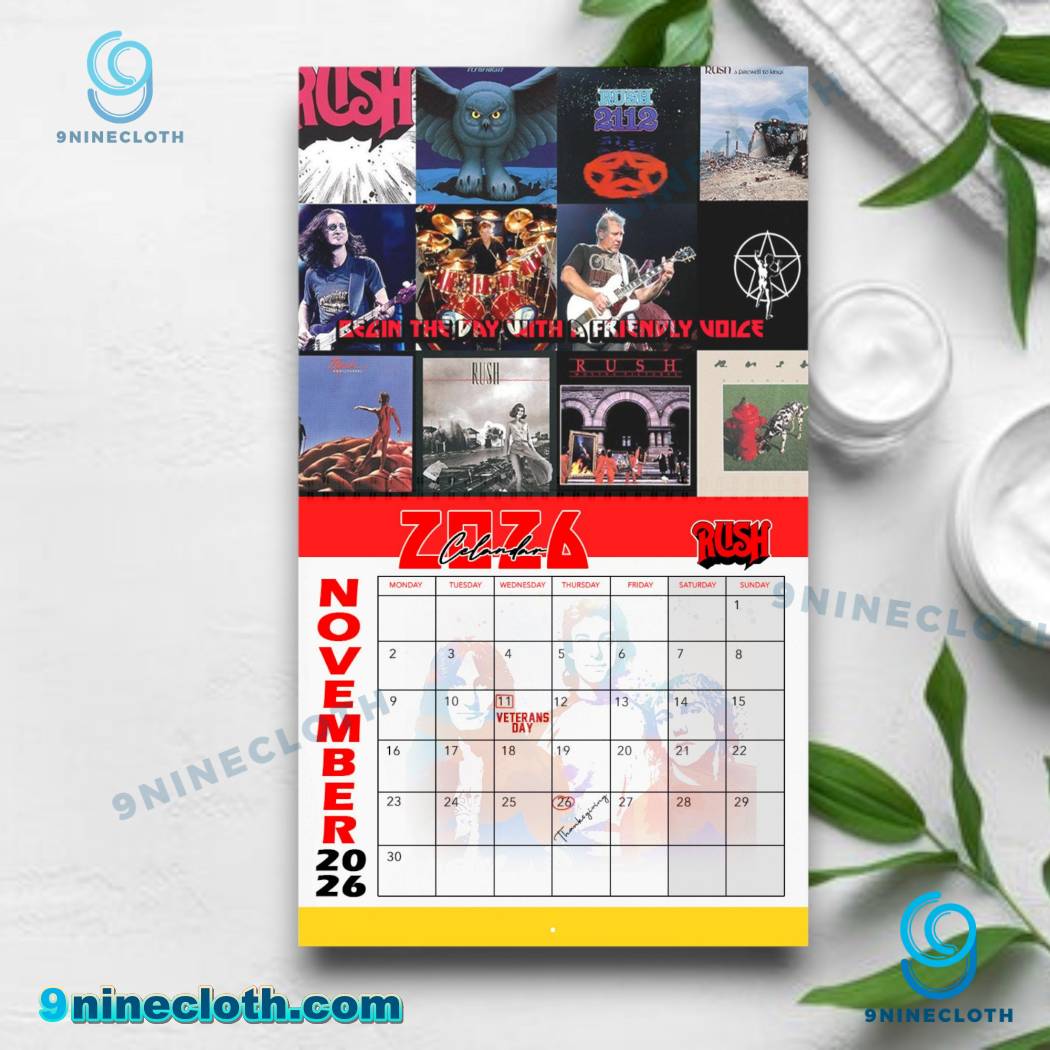 Rush Wall Calendar 2026-1-z GfkrYbd