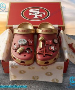 San Francisco 49ers Crocs With Charms jx2Ih5a