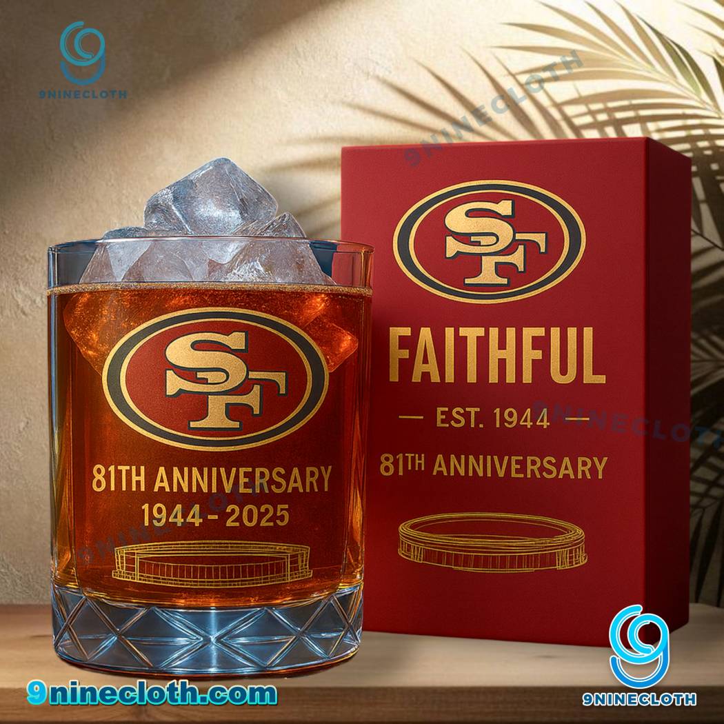 San Francisco 49ers NFL Legacy Anniversary 2025 Whiskey Glass A6g4Wp1